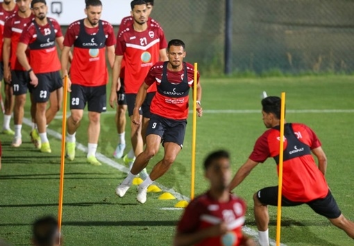 أسود الرافدين يؤكدون جاهزيتهم لمواجهة الشمشون ويطالبون مؤازرة الجماهير