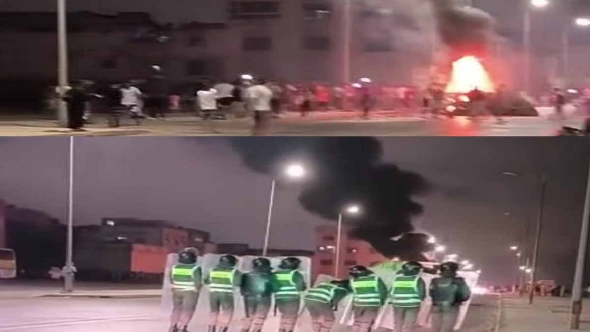 فوضى عاشوراء في سلا.. شبان يهاجمون الأمن ويشعلون النيران في حي سيدي موسى