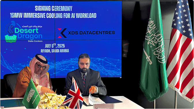 XDS البريطانية تتعاقد مع "تنين الصحراء" السعودية لتعزيز استضافة الذكاء الاصطناعي بـ 10 ميجاوات