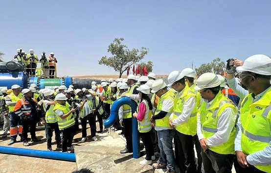المكتب الشريف للفوسفاط يطلق أنبوب نقل المياه المحلاة بين مدينتي الجرف الأصفر وخريبكة
