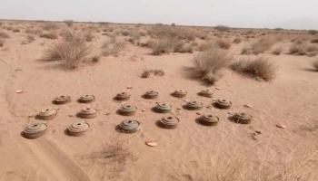 إصابة امرأة بجروح متفرقة جراء انفجار لغم حوثي في تعز