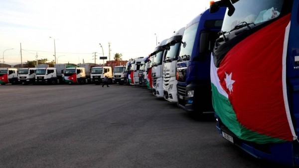 "الخيرية الهاشمية": 220 شاحنة مساعدات سيرها الأردن مؤخرا دخلت إلى غزة