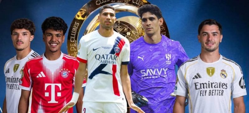 خمسة لاعبين مغاربة يتواجدون رفقة فرقهم في ربع نهائي كأس العالم للأندية