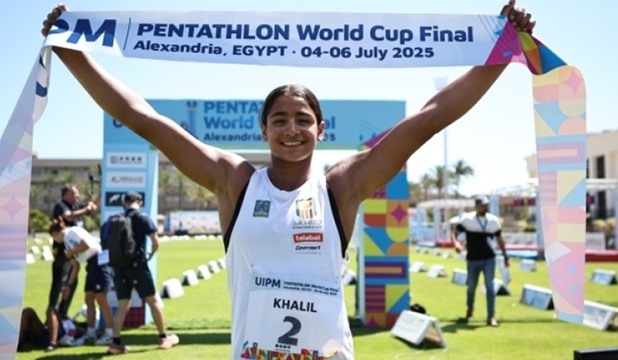 Farida Khalil wins women's Modern Pentathlon World Cup Final