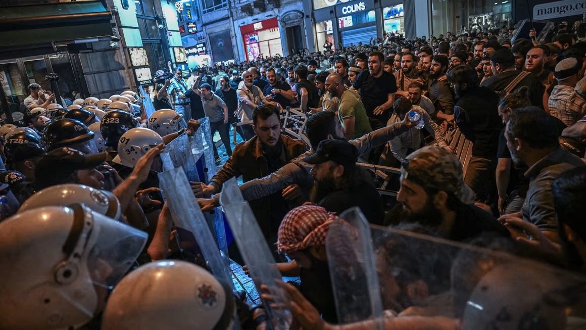 Turkish police detain four cartoonists after image authorities say depicts the Prophet Mohammed sparks protests