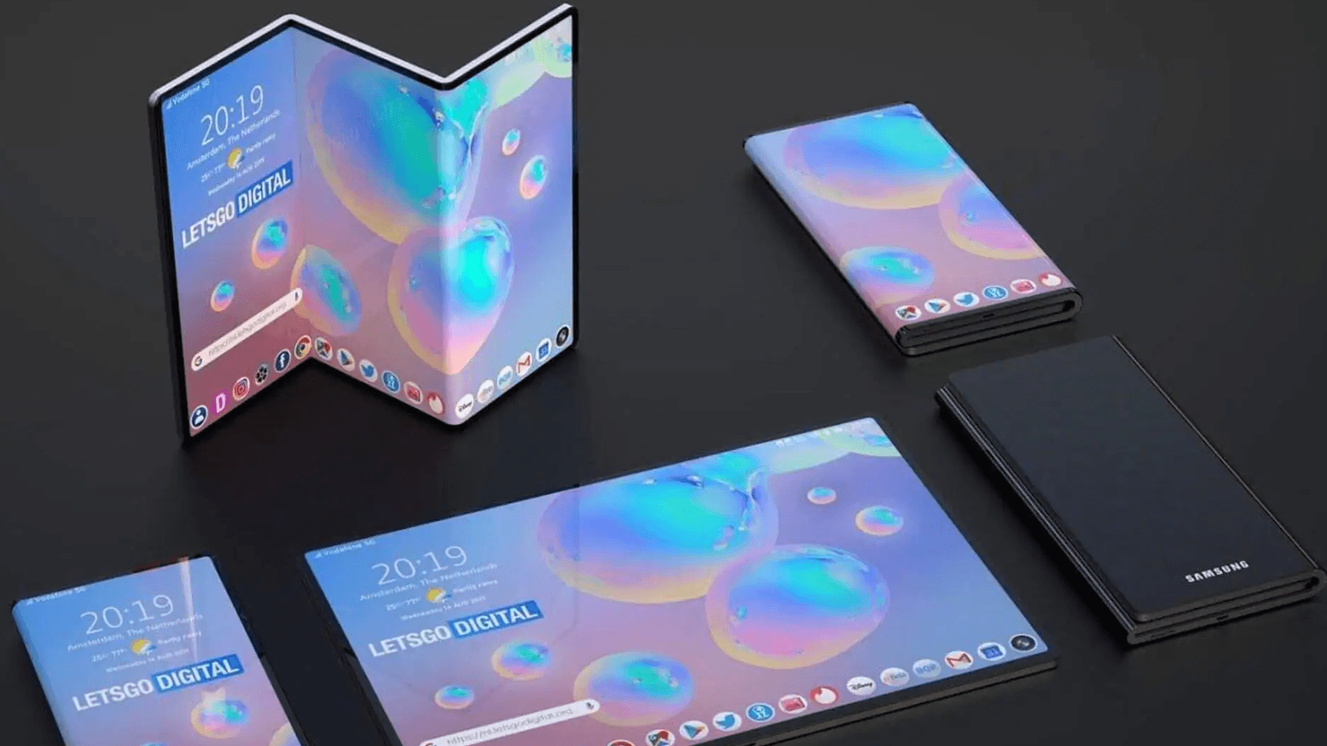 هاتف سامسونغ الجديد Galaxy G Fold: تصميم مختلف… وسعر صادم!