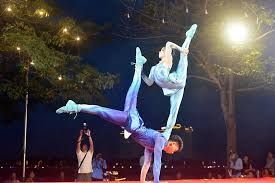 Chinese, Cambodian artists on stage at Walking Street in Phnom Penh