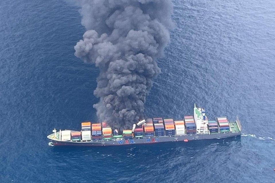 Explosions, fires on Singapore-registered cargo ship off India's Kerala coast; no S'poreans on board