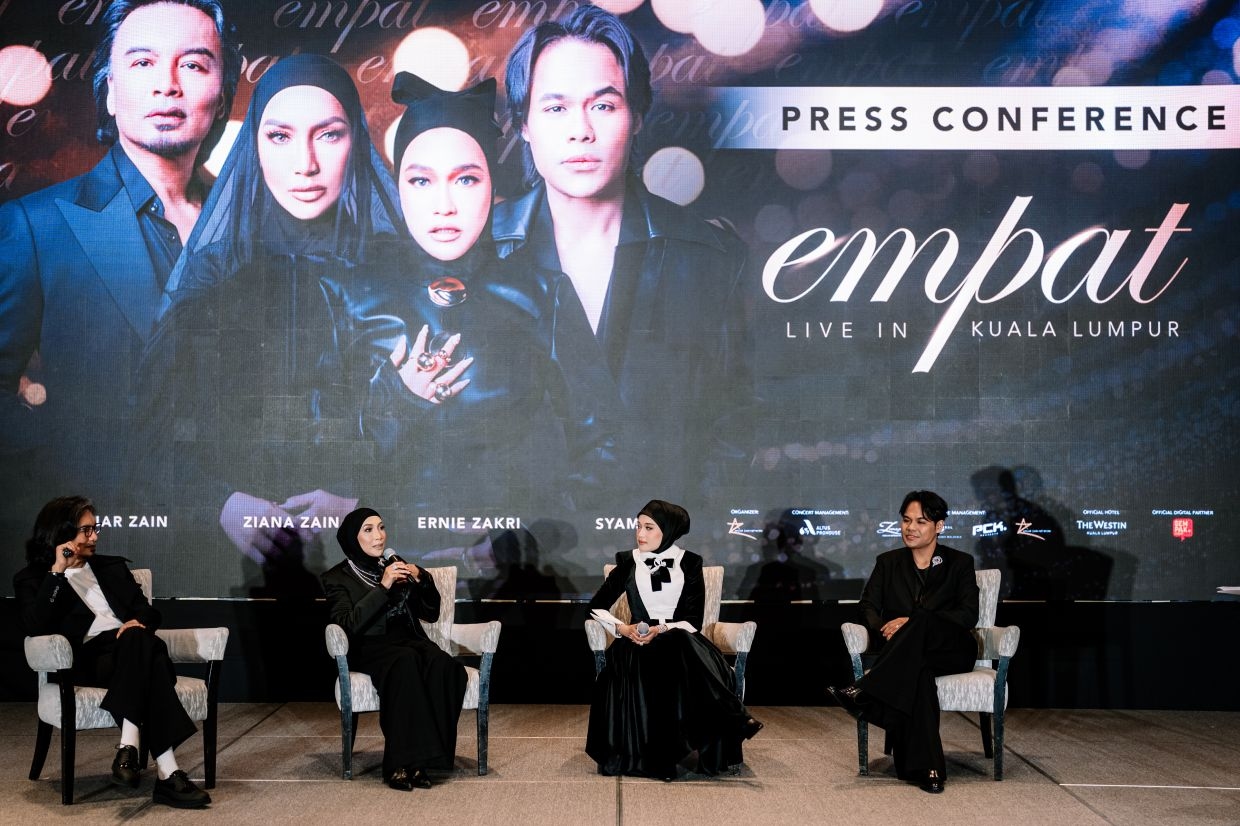 Empat is the name - Malaysian music legends team up with family members to become music's new super quartet
