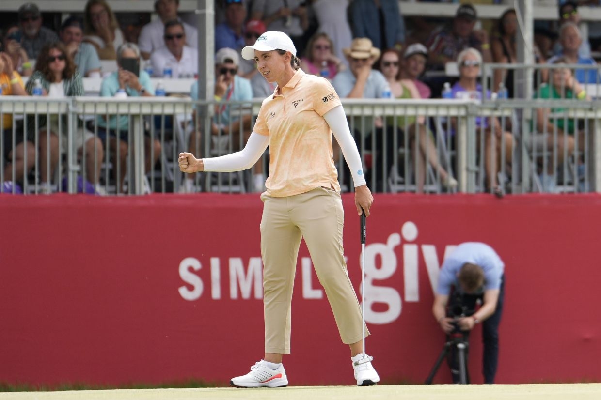 Spaniard Carlota Ciganda ends long LPGA title drought with gritty win at Meijer LPGA Classic for Simply Give