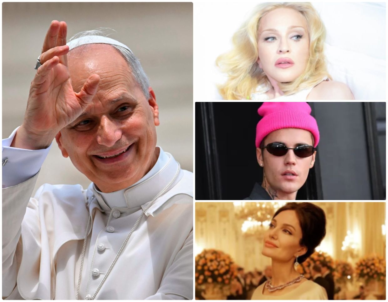 Pope Leo XIV related to Madonna, Justin Bieber, Angelina Jolie