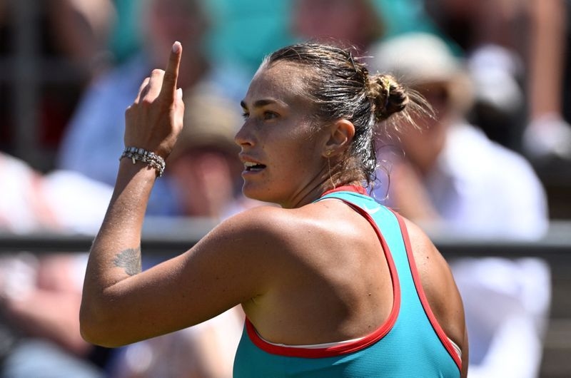 Tennis-Top seed Sabalenka draws qualifier Branstine in Wimbledon first round