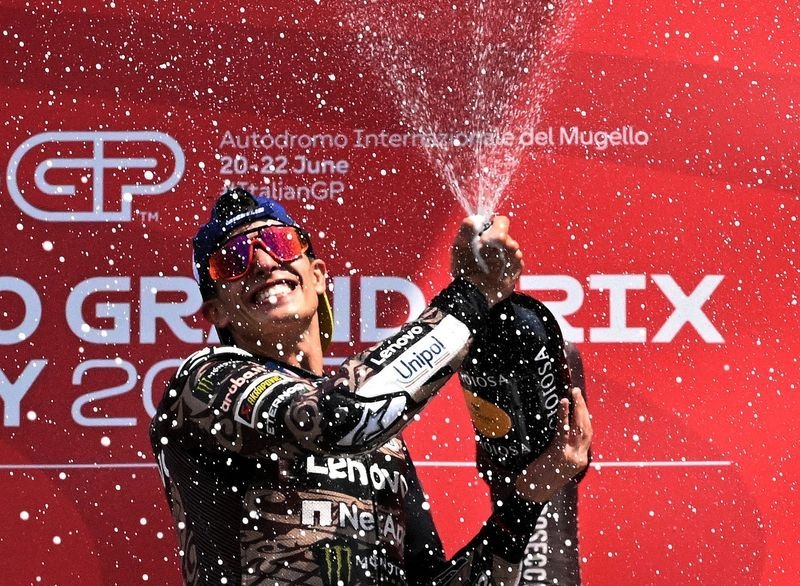 Motorcycling-Marquez on cloud nine with ninth sprint victory of season at Dutch GP