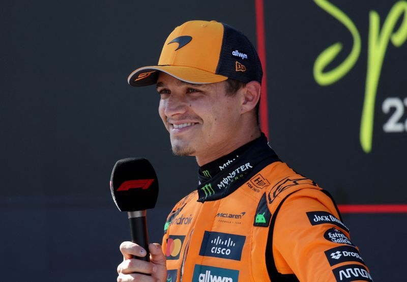 Motor racing-Norris puts McLaren on pole in Austria