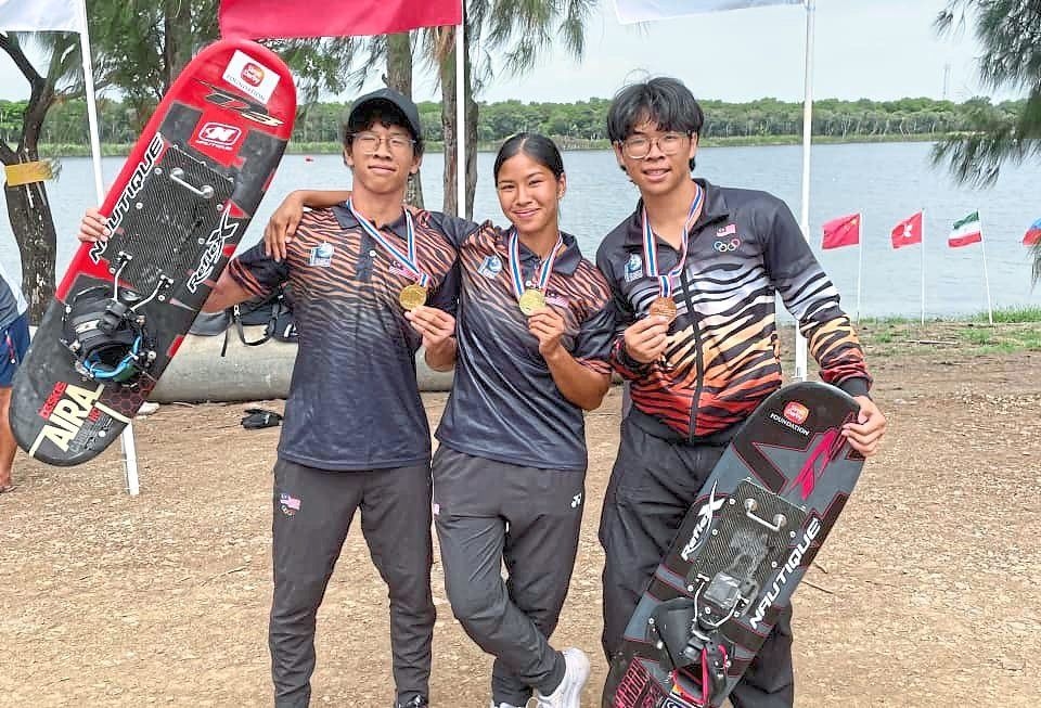 Aaliyah and Aiden star in waterskiers' seven-gold feast in Bangkok
