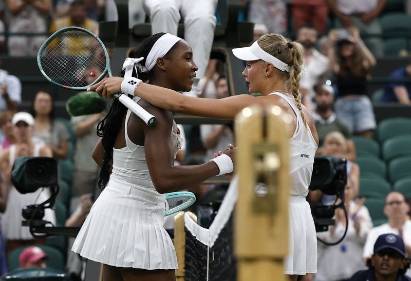 Tennis-Out-of-sorts Gauff crashes out of Wimbledon in first round