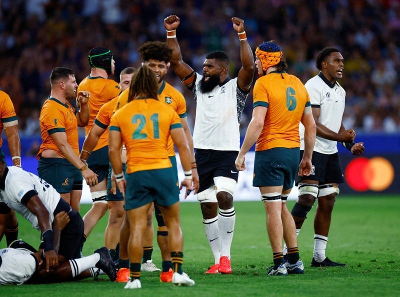 Rugby-Fiji look to soften up Wallabies before Lions series