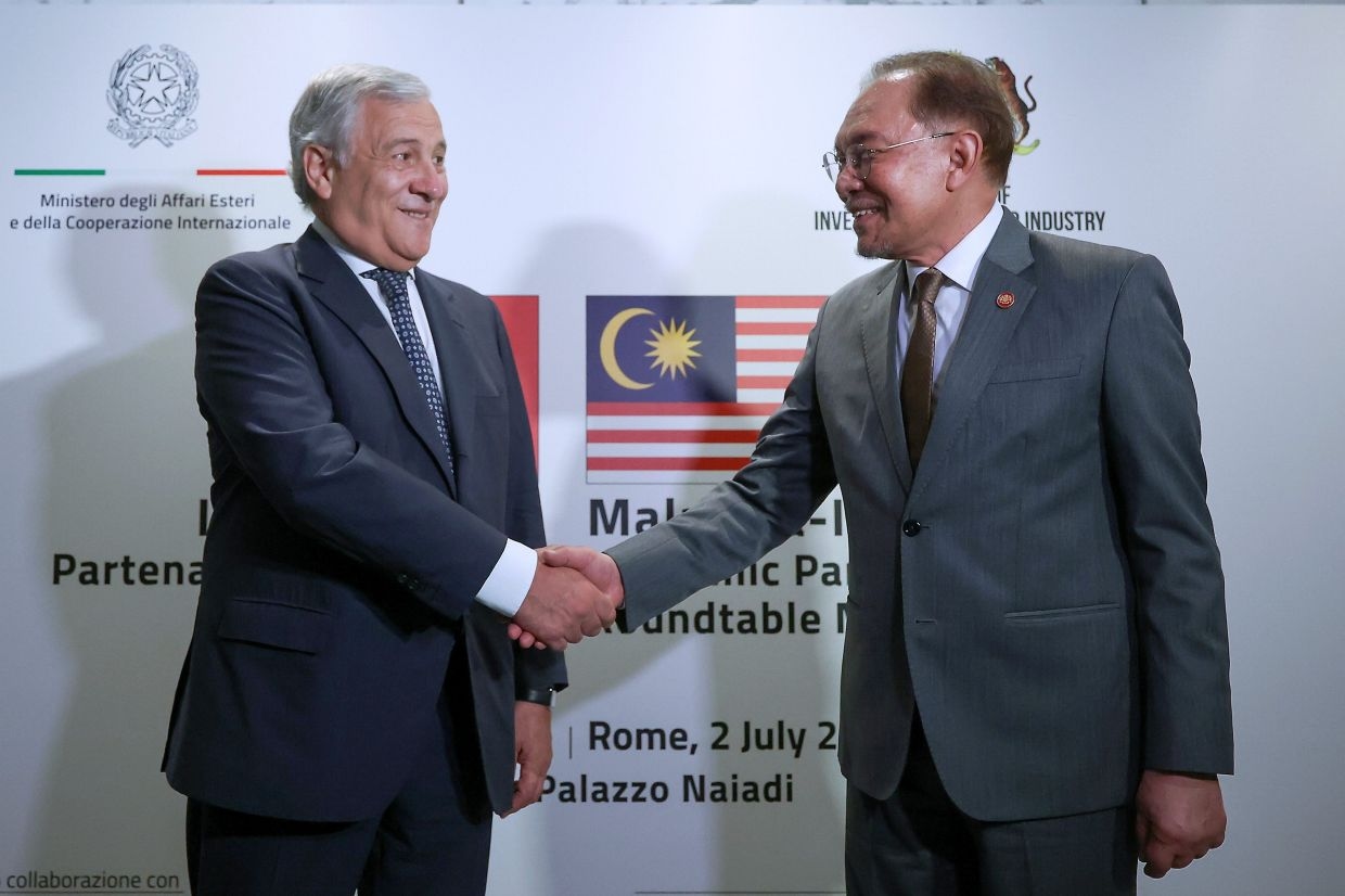 Anwar wraps up Italy visit with meeting with PM Giorgia Meloni