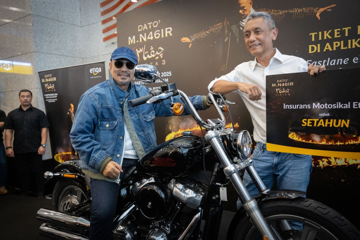 RM114,000 Harley Davidson awaits a lucky fan as music legend M. Nasir completes his trilogy of rock concerts on Sept 27 in Bukit Jalil