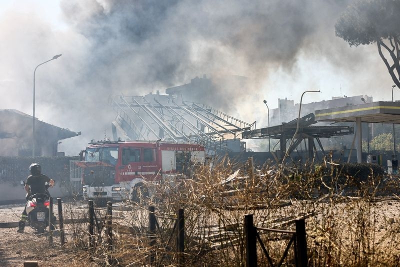 Huge explosion at Rome petrol station injures 45 people