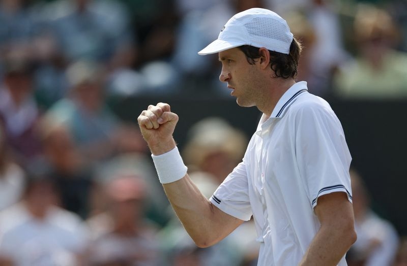 Tennis-From vertigo to victory, Chile's Jarry reaches Wimbledon last 16