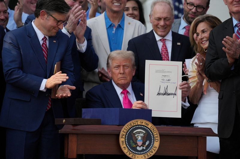 In July 4 ceremony, Trump signs tax and spending bill into law