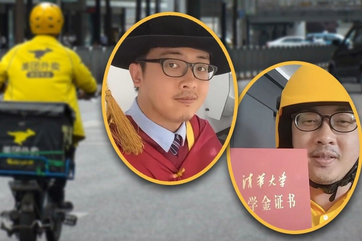 China delivery rider graduated from top schools like Oxford inspires others to stay positive