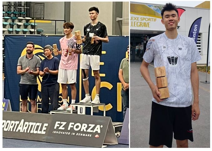 Ming Hong wins first international title in France