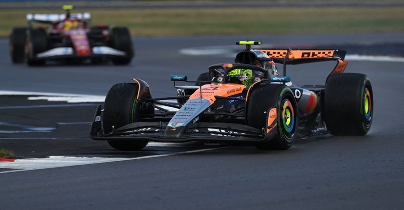 Motor racing-Norris wins wet and chaotic home British GP