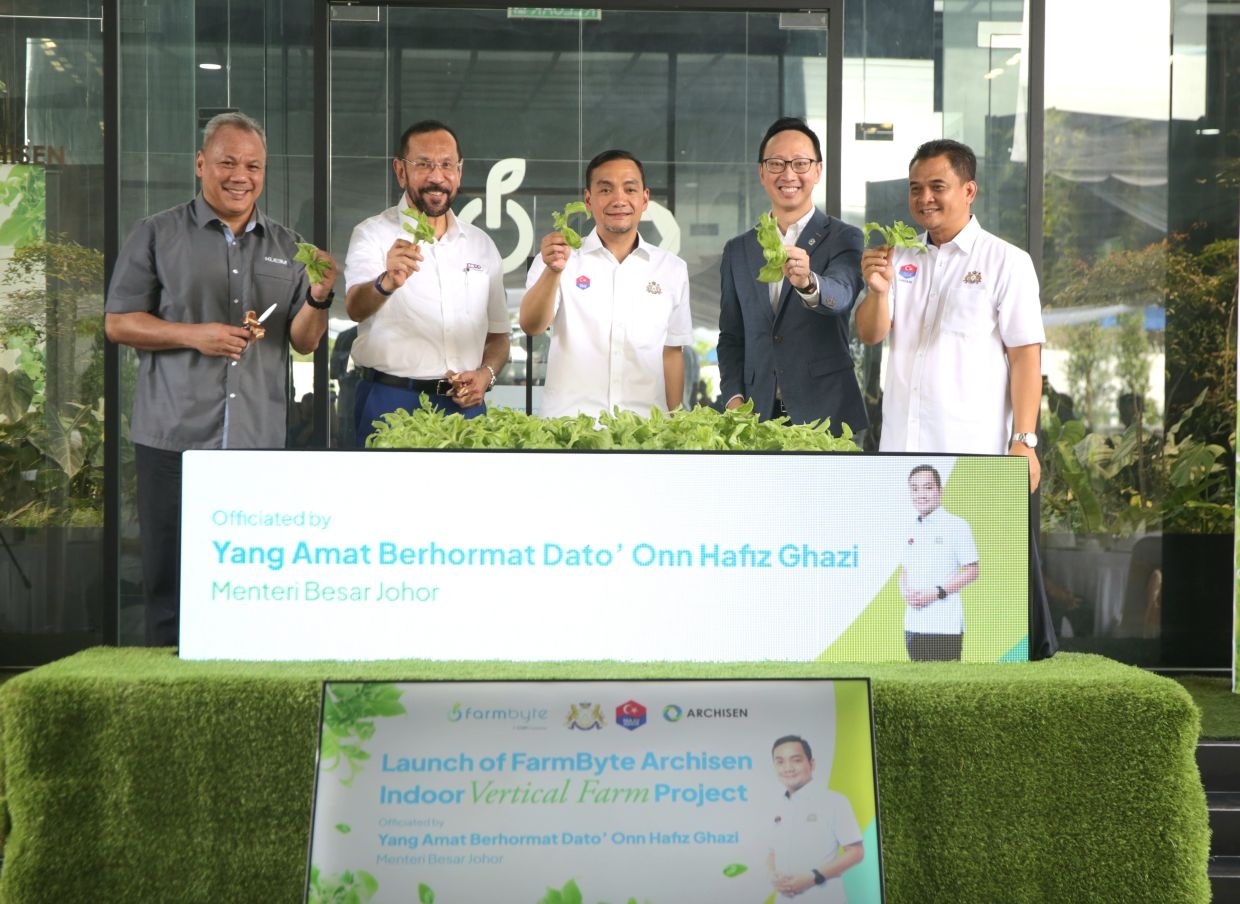 Malaysia's largest indoor vertical farm launched in Johor