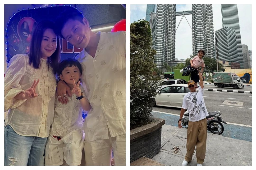 TVB actor Joel Chan visits Malaysia with family, celebrates son's birthday in KL