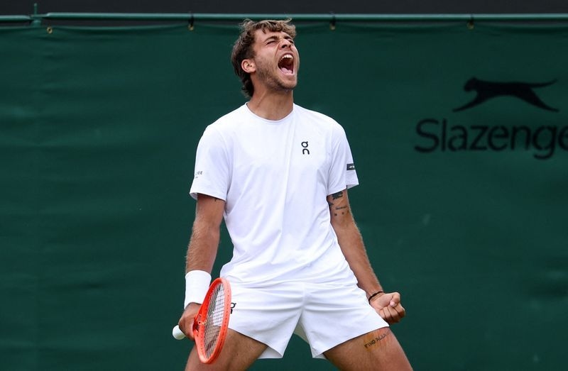 Tennis-Cobolli brings flair to Wimbledon as Italian surge gathers steam