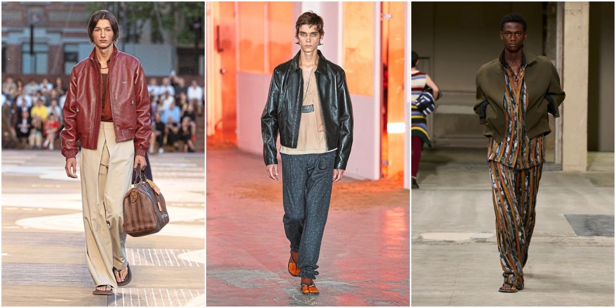Menswear puts its best foot forward, as toe-baring styles step onto the runway
