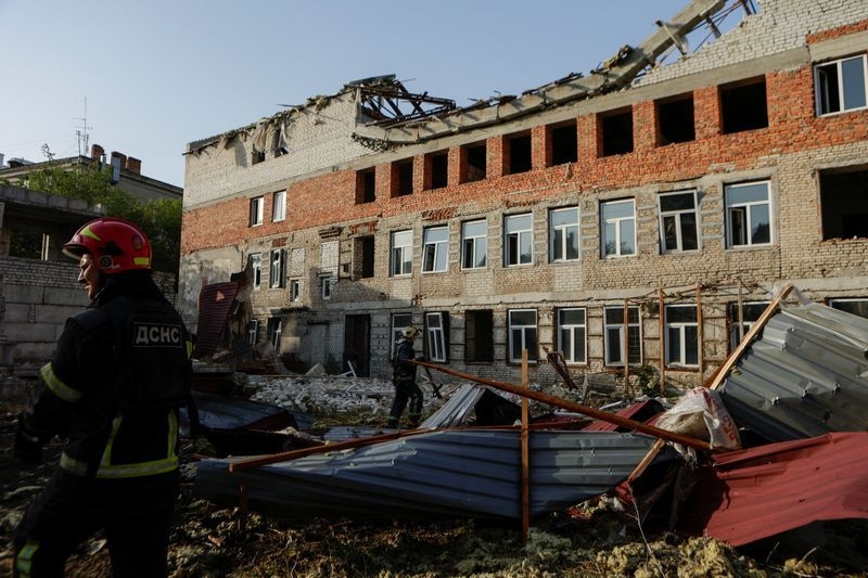 Russian attack on Kharkiv damages maternity hospital, sending patients fleeing