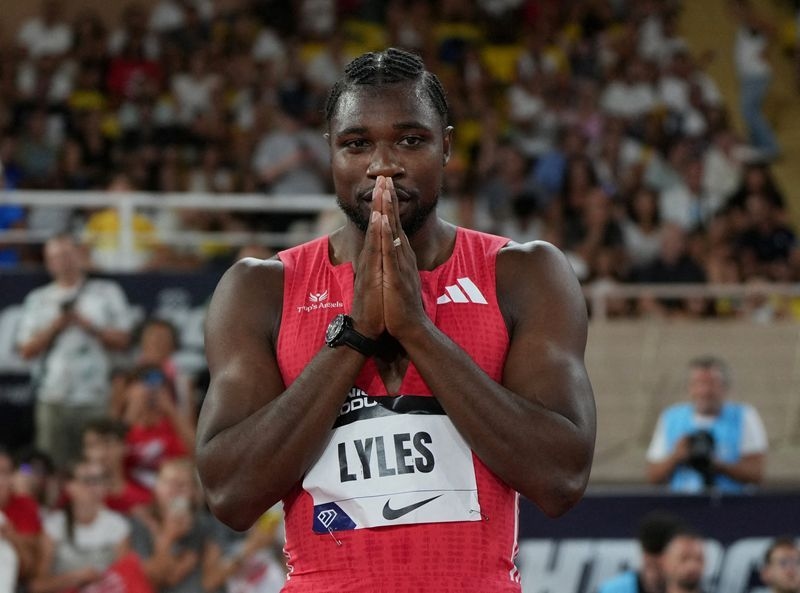 Athletics-Lyles wins Tebogo rematch, Wanyonyi tops high class 800m at Monaco Diamond League