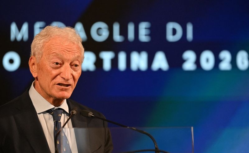 Olympics-Italy showcases medals for 2026 Winter Games