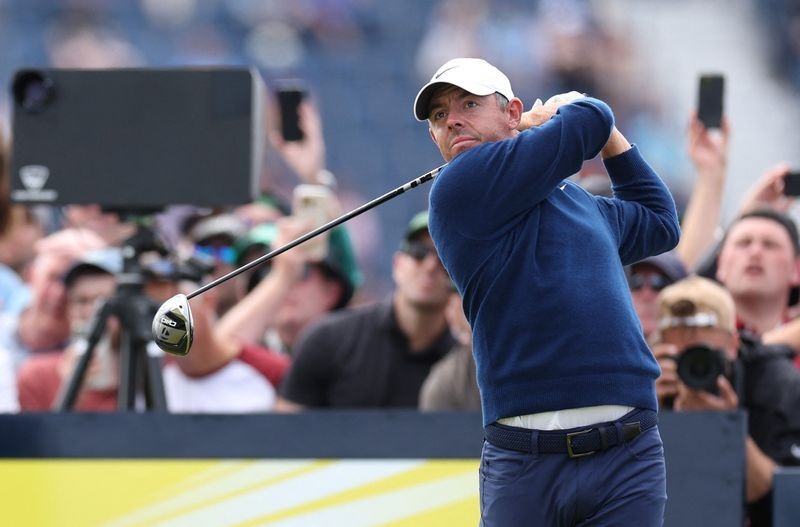 Golf-Cut made, now McIlroy excited for weekend charge at Open
