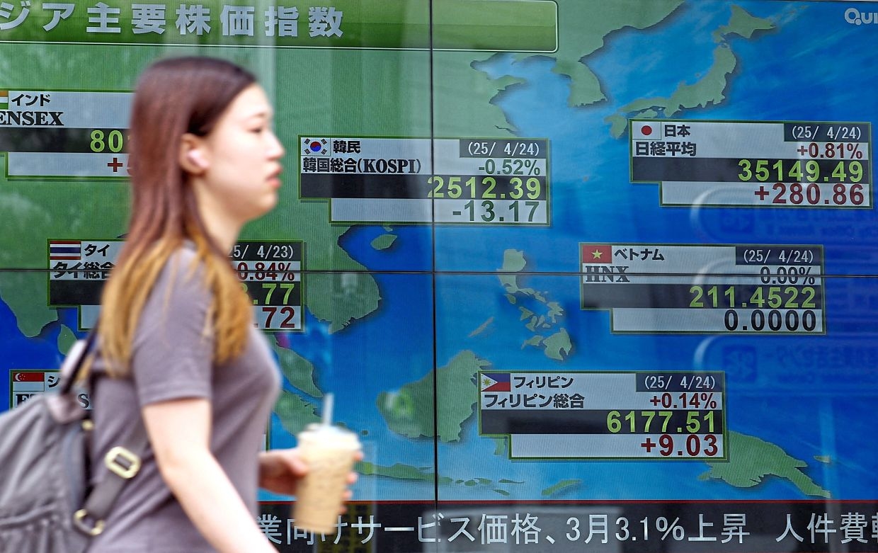 Asian stocks firm as investors look to tariff negotiations, earnings