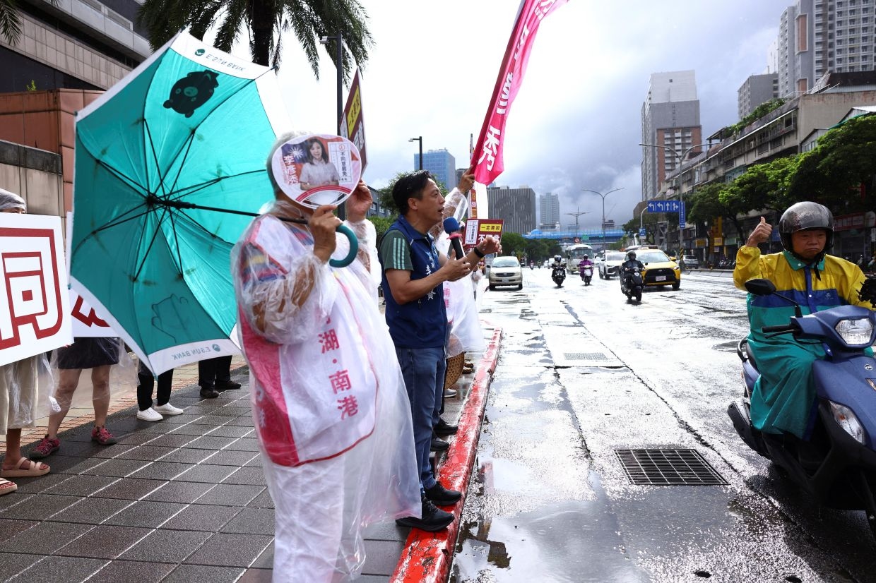 Taiwan's opposition protests ahead of recall vote
