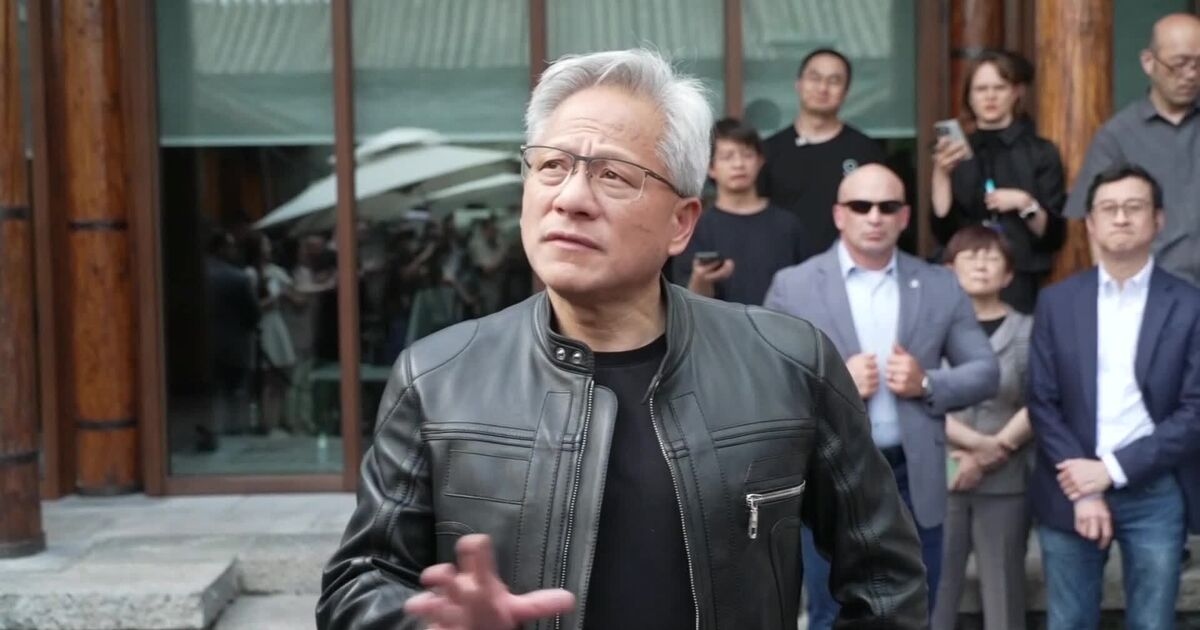 Nvidia's Huang on Previous H20 Writedown, Tariff Impact