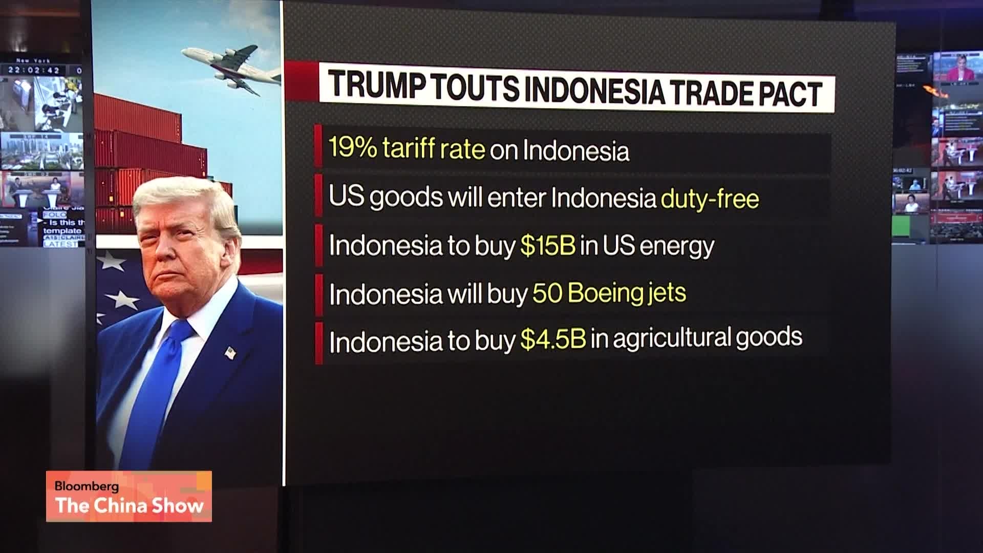 President Trump Touts US, Indonesia Trade Deal