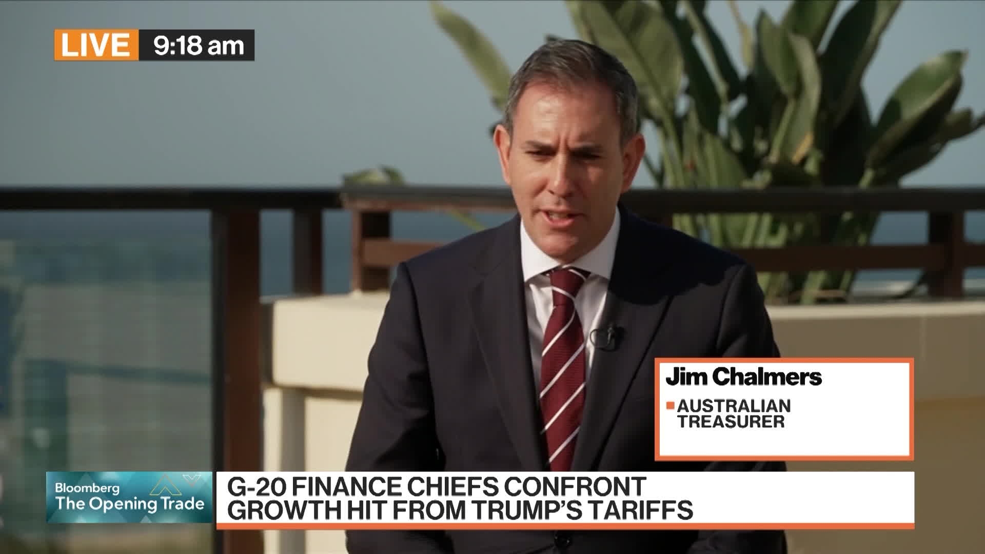 Australia's Chalmers on Tariffs, Defense Spending, Cooperation