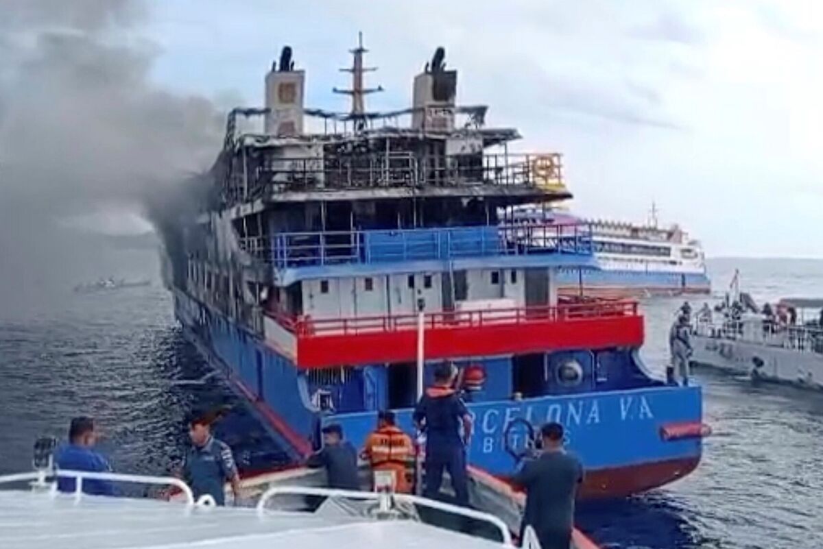 Indonesian Passenger Ferry Catches Fire at Sea, Killing 3