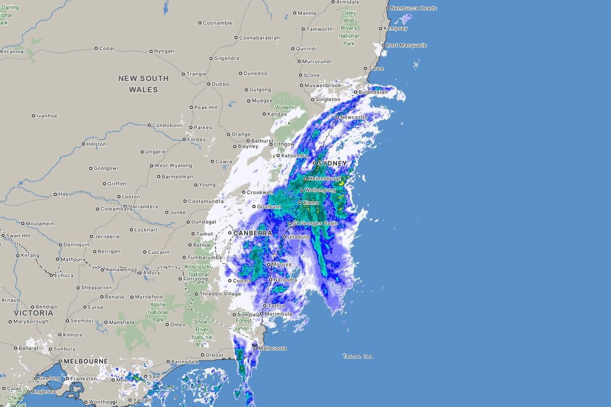 Heavy Rainfall, Severe Weather Expected for Sydney, Australia's East Coast