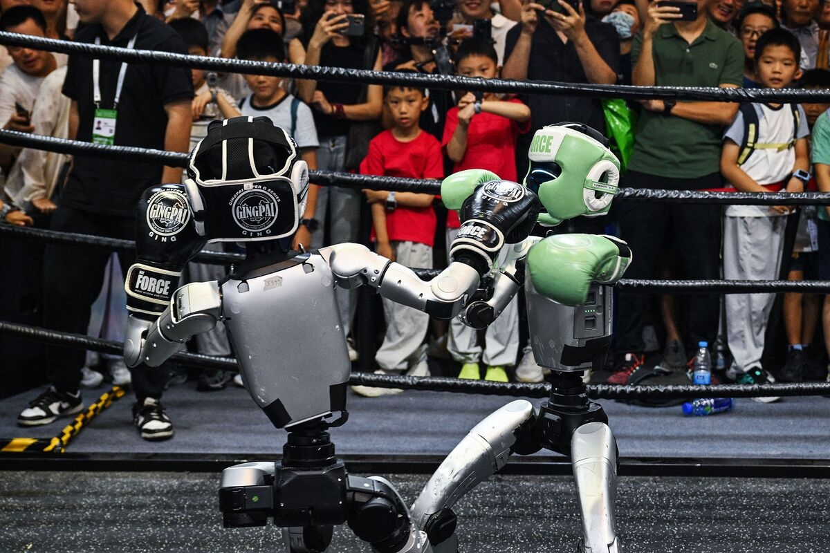 Boxing, Backflipping Robots Rule at China's Biggest AI Summit