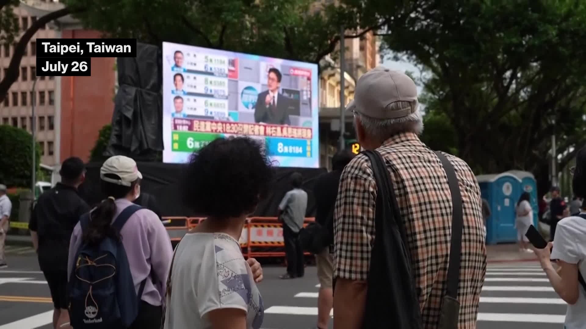 Voters Watch Taiwan Recall Vote Count in Taipei