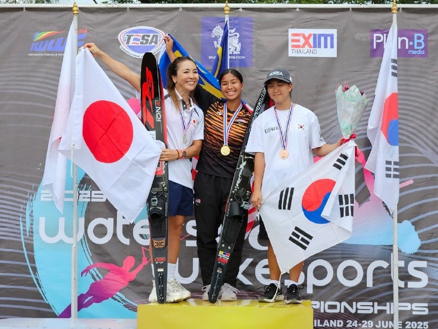 Aaliyah sweeps gold at Asian Waterski Championships