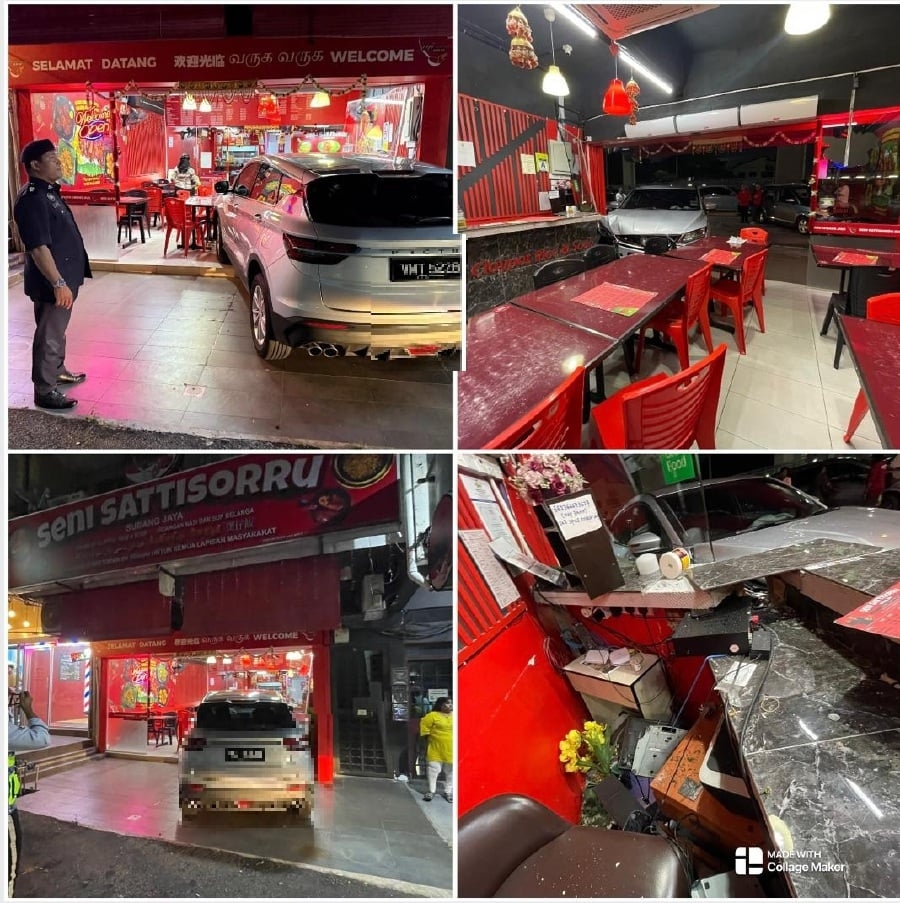 Driver crashes into restaurant while trying to park