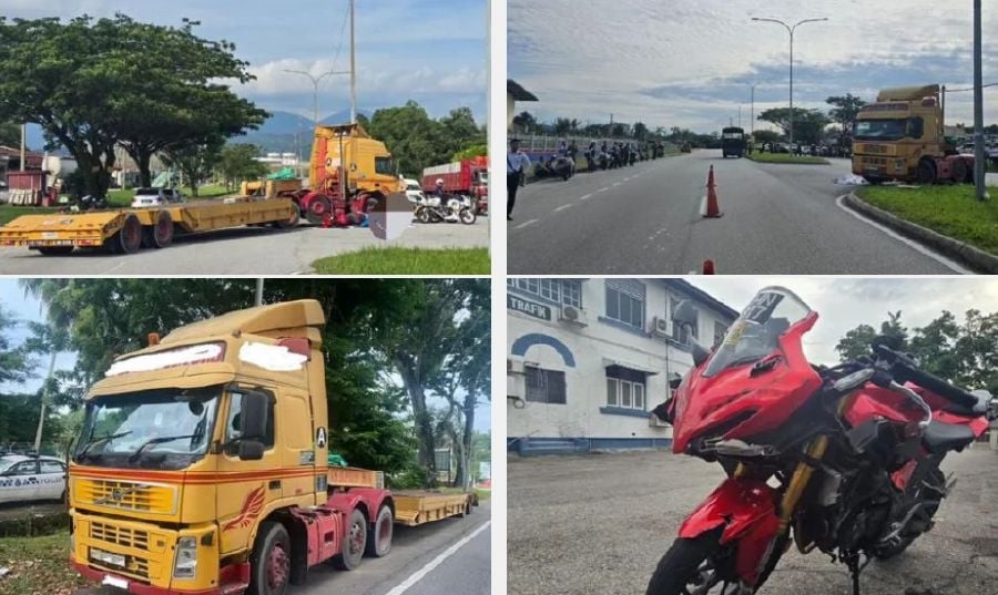 Motorcyclist killed after crashing into trailer making U-turn in Bukit Sentosa