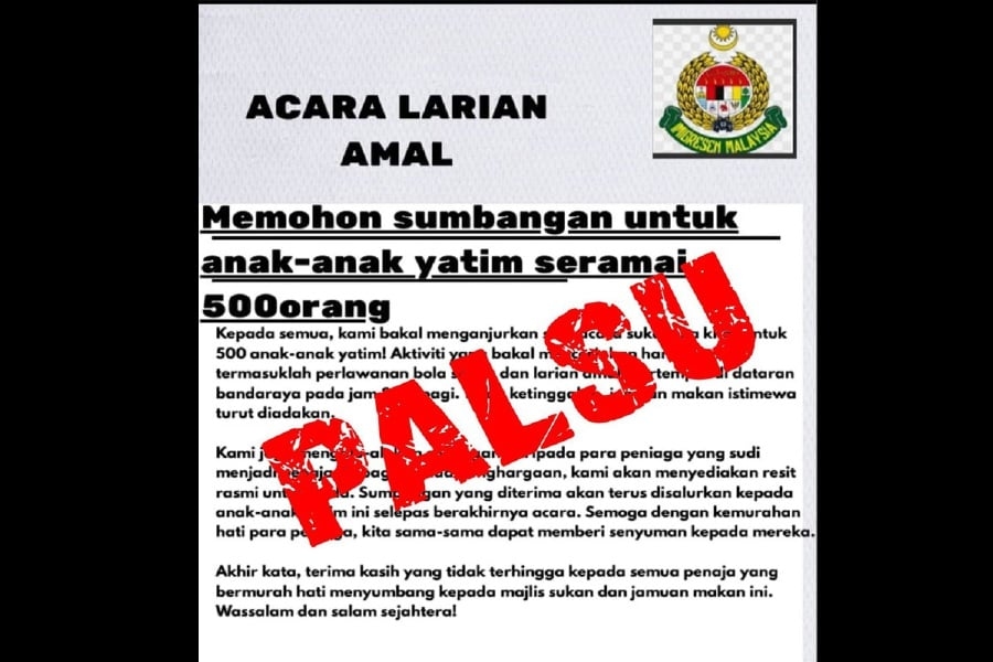 Johor immigration denies link to bogus donation appeal